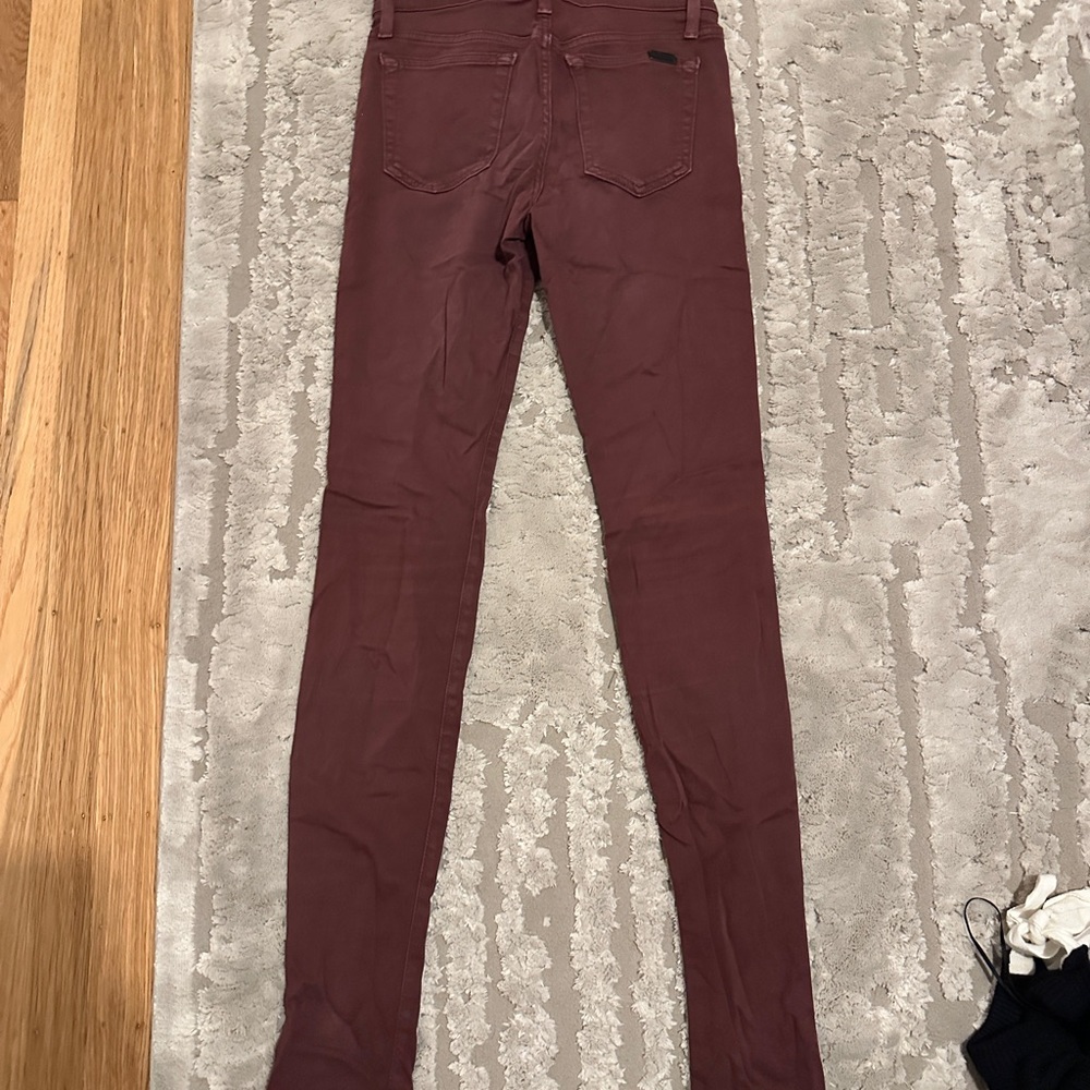 Joes jeans burgundy skinny sz 25